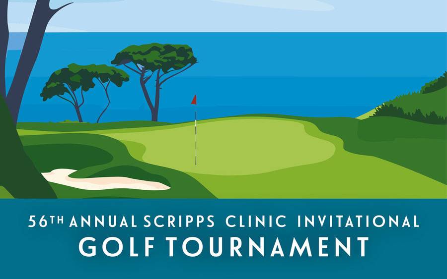 Artist rendering of Torrey Pines Golf Course where the 56th annual Scripps Clinic Invitational Golf Tournament will be take place.