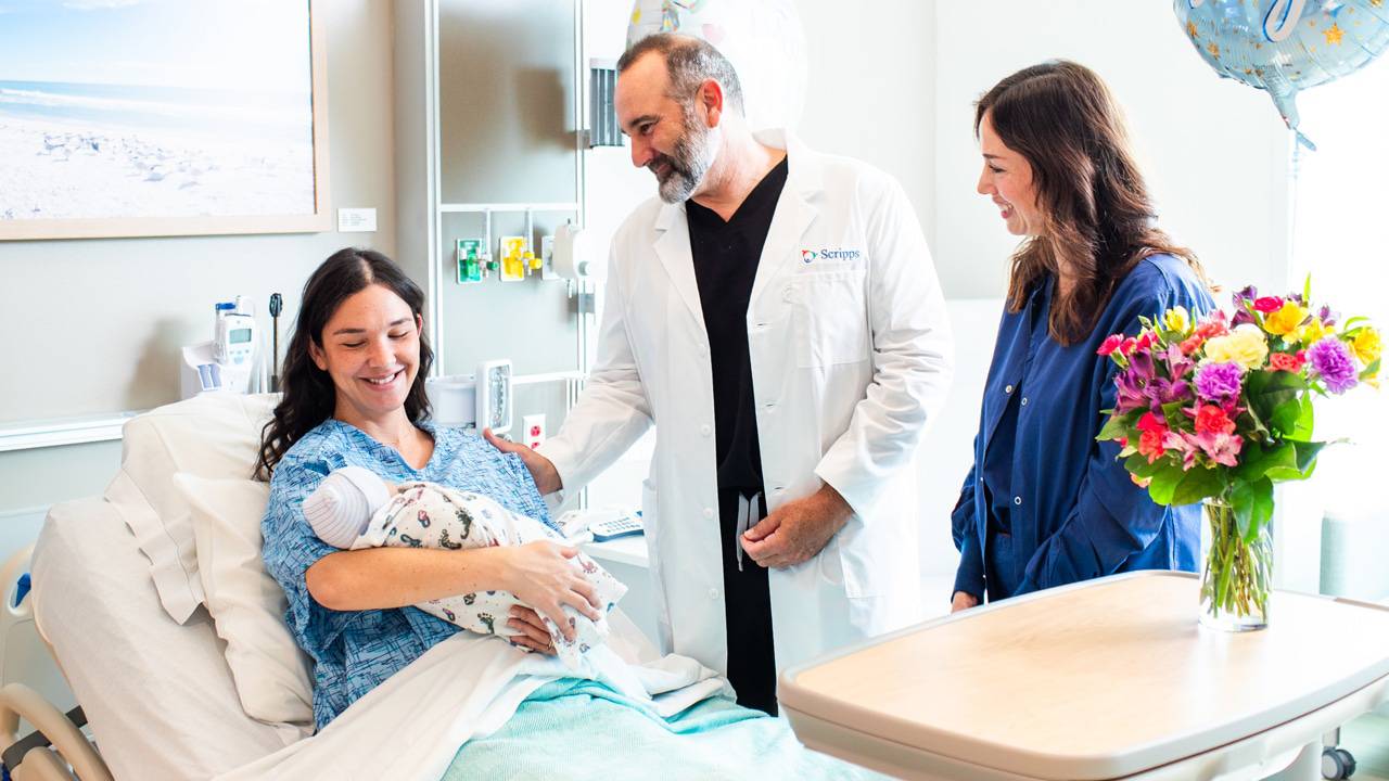 The tower includes a 16-bed postpartum unit connecting to the birth pavilion.