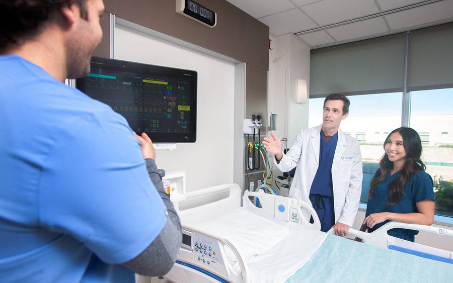 Kevin Shaw, MD, critical care medicine, and his team are planning for the move into the new 16-bed intensive care unit.