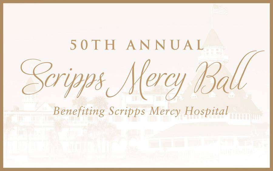 50th annual Scripps Mercy Ball benefiting Scripps Mercy Hospital. Hotel Del Coronado is in the background of the photo.