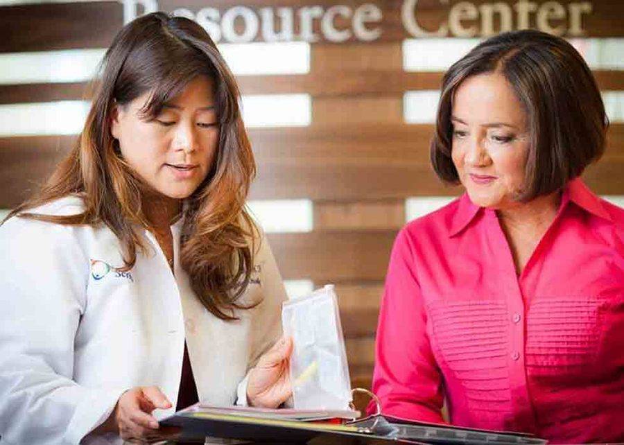 Donations help two female Scripps employees thoroughly process protocol info as a way to help patients and their families.