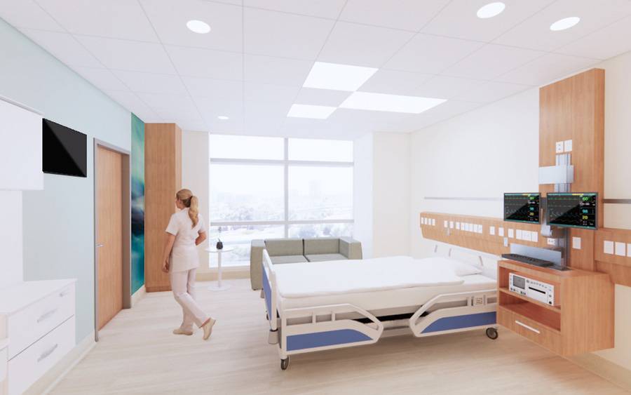 The women’s center is designed with patient comfort and convenience in mind, and will feature spacious private rooms, wireless technology, calming colors and ample natural light.