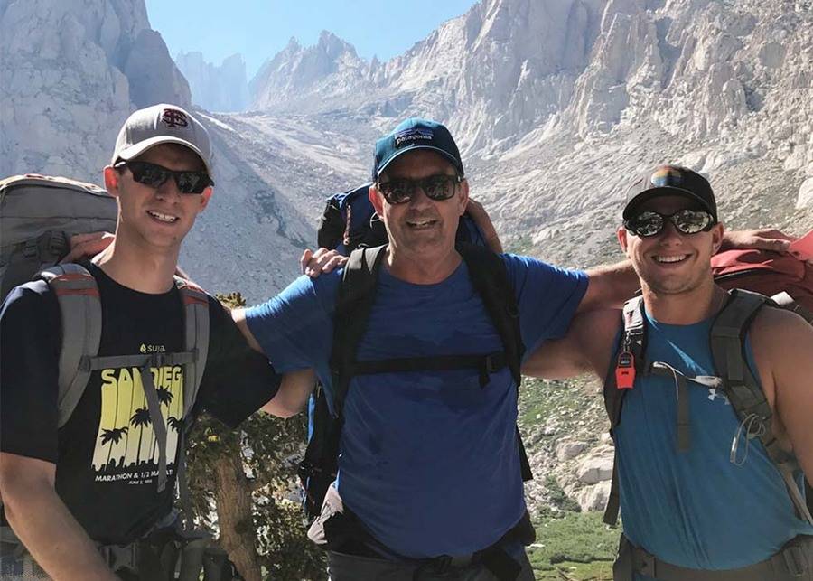 Rob Church climbed Mt. Whitney with his family and friends.