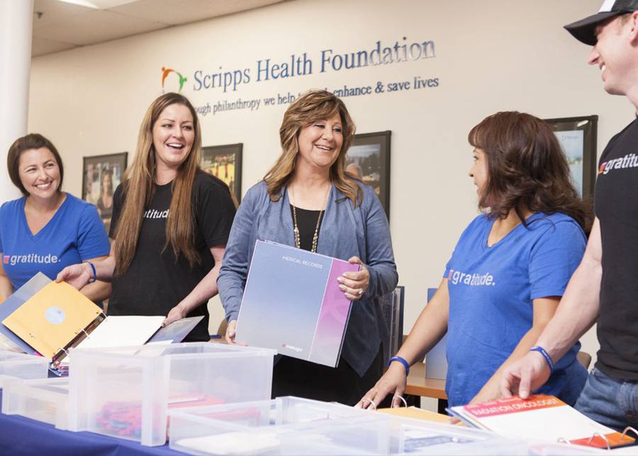 Robin Rady volunteers with the Scripps Health Foundation.